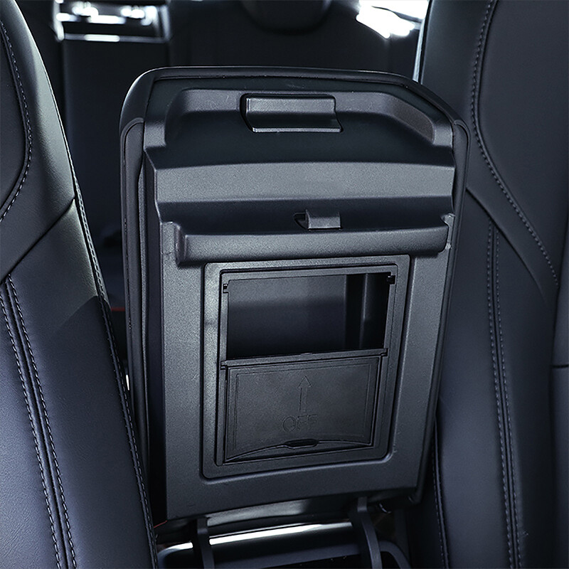 Car Storage Box Center Armrest Box Cup Holder Console Hidden Organizer Accessory