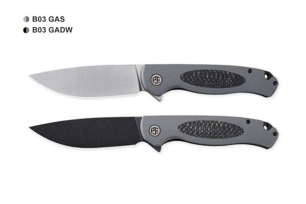 Petrified Fish PFB03 Stamp,D2 Satin/Stonewashed Blade,G10 Handle Folding knife