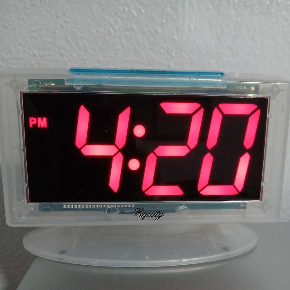 Clear Jail/Prison (WDOC) Issued Alarm Clock.  Tested Working.