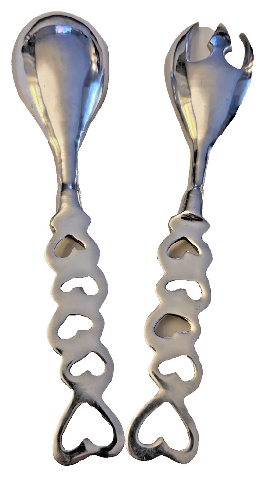Heart to Heart Solid Salad Servers-Great gift