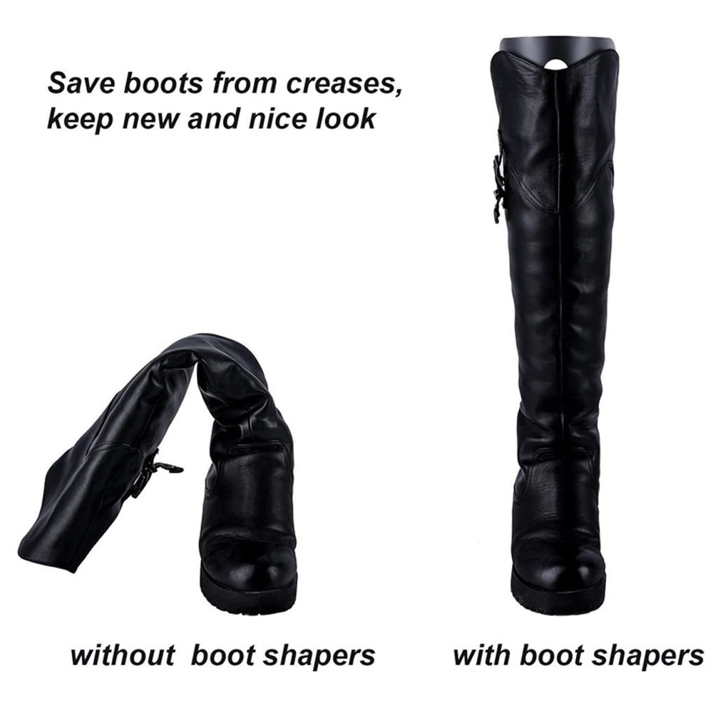18-Inch Boot Shaper Inserts - Breathable Tall Boot Support, 2 Pairs