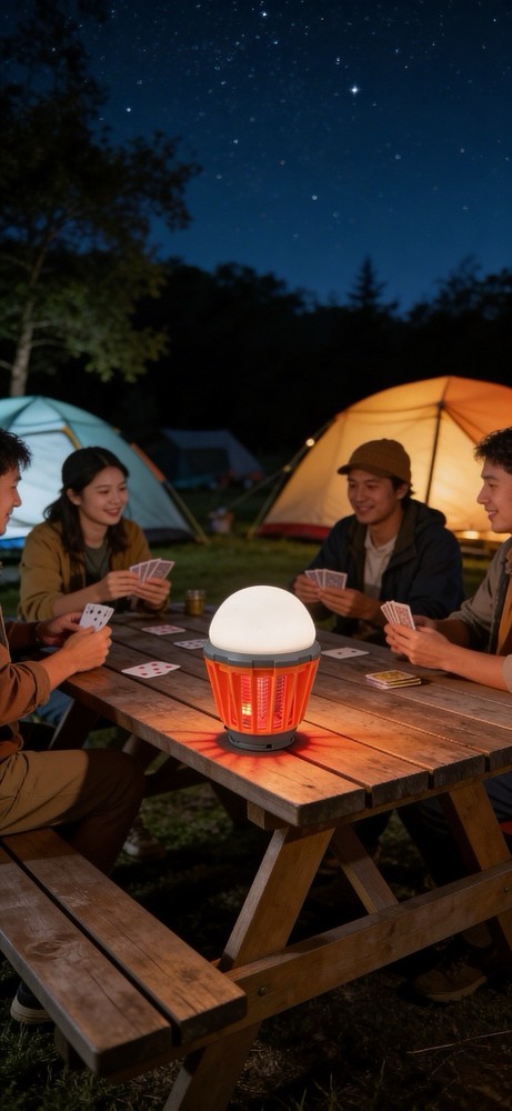LED Camping Lantern Bug Zapper USB Rechargeable Mosquito Killer Light
