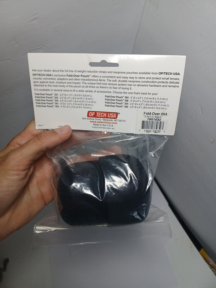 OP/TECH Foldover Pouch 253 - Black - 7801032 -