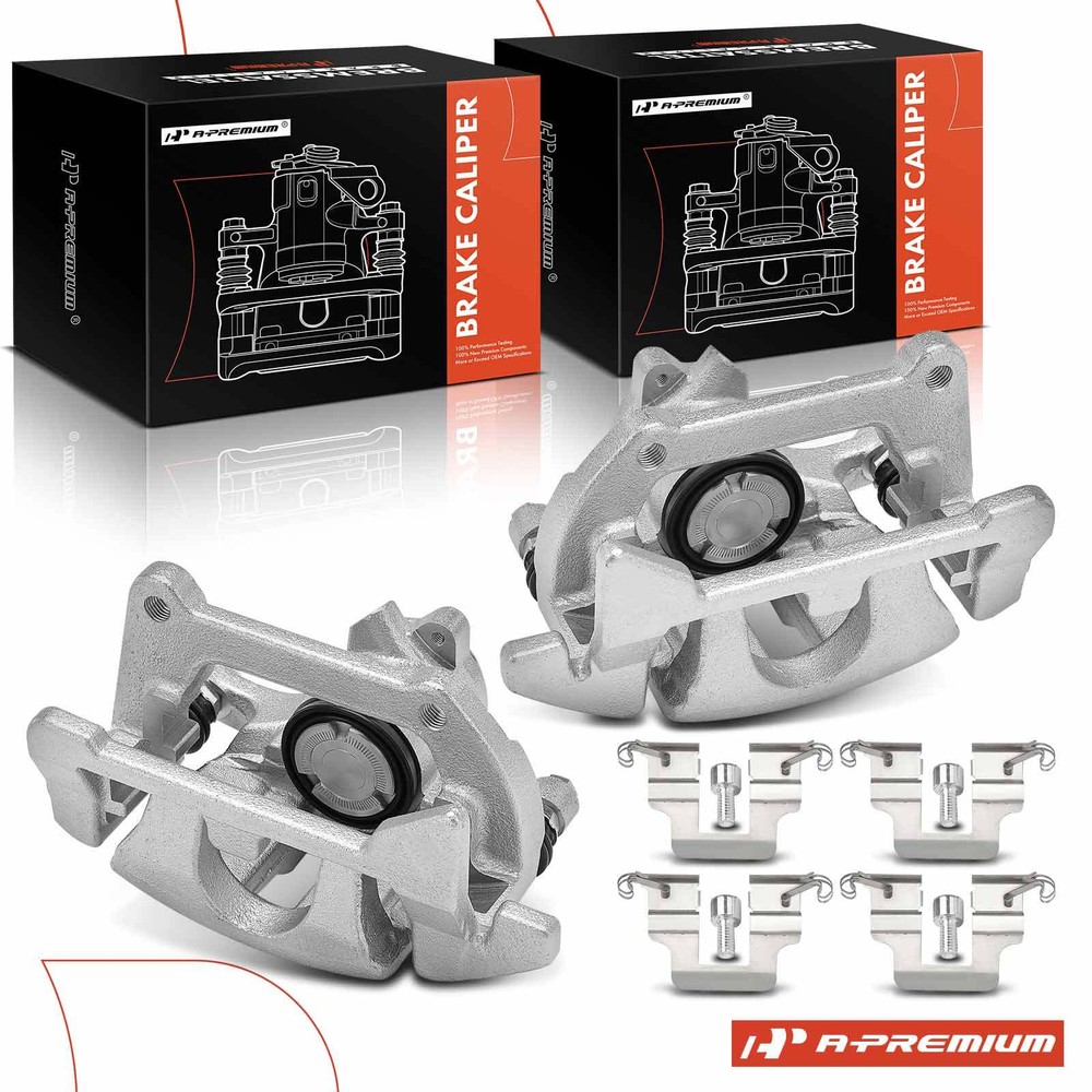 A-Premium Pair Rear Brake Calipers with Bracket for Audi A4 Quattro 2009-2012 A5