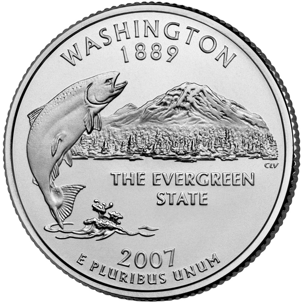 2007 P Washington Uncirculated State Quarter from roll