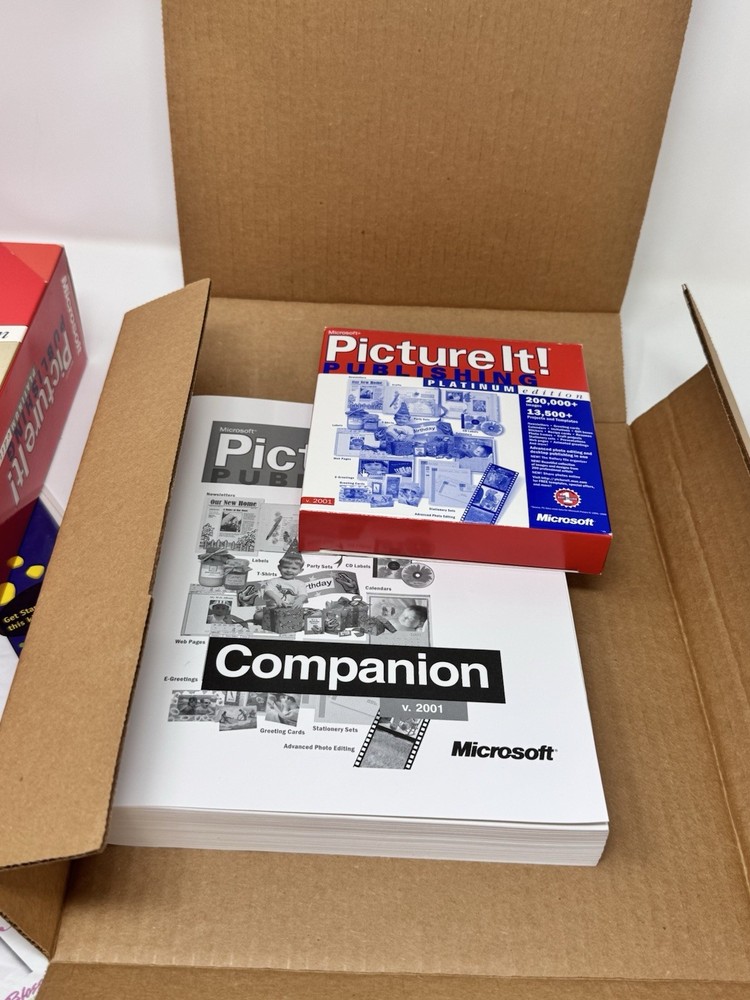 Microsoft Picture It! Publishing Platinum Edition v. 2001 Picture It Computer PC