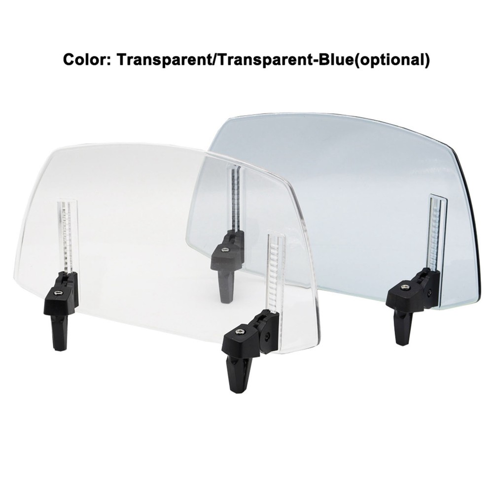 Motorcycle Extension Windscreen Deflector Adjustable Clip-on Win ZLAN