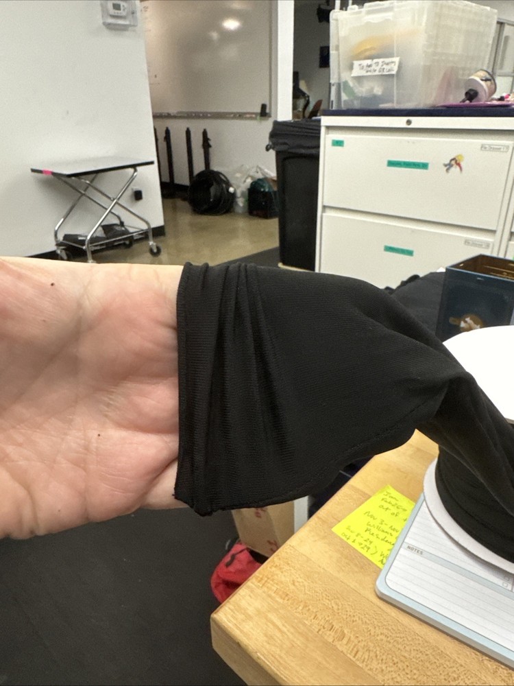 Black Spandex Pole Covers (75ft roll) | 2" Diameter
