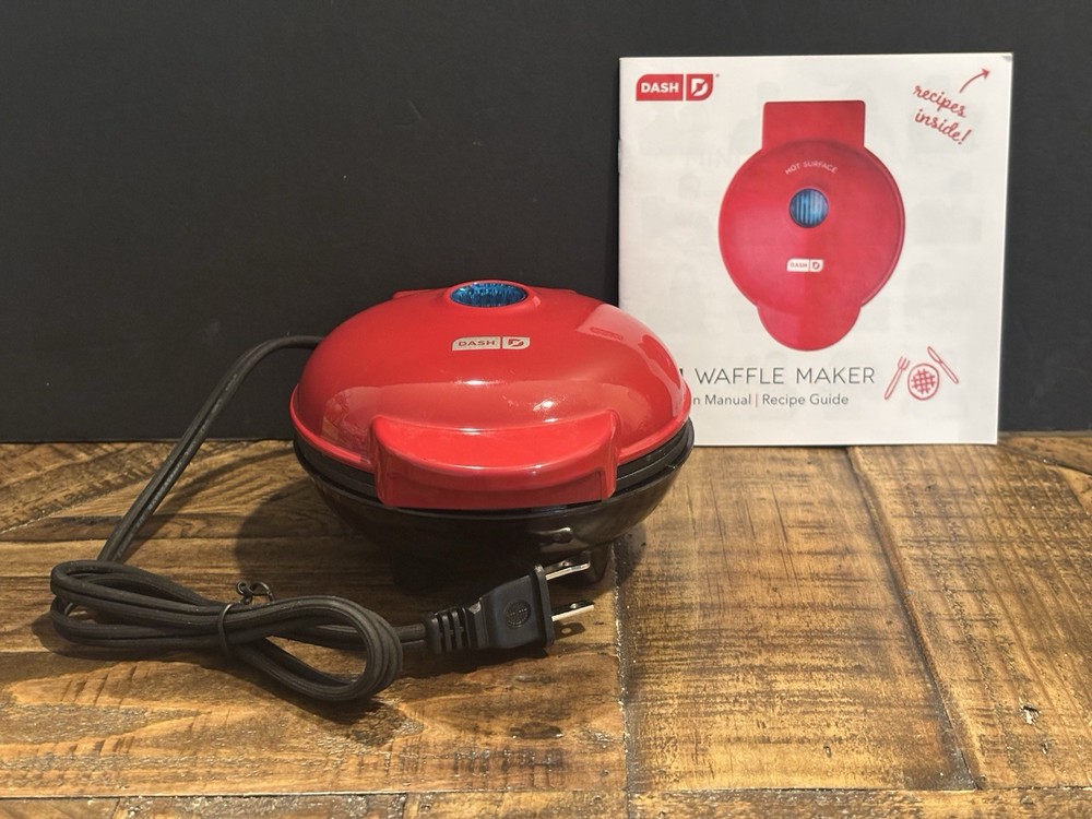Dash Red Mini Heart Waffle Maker - GREAS SHAPE - SAVE BIG - L@@K!