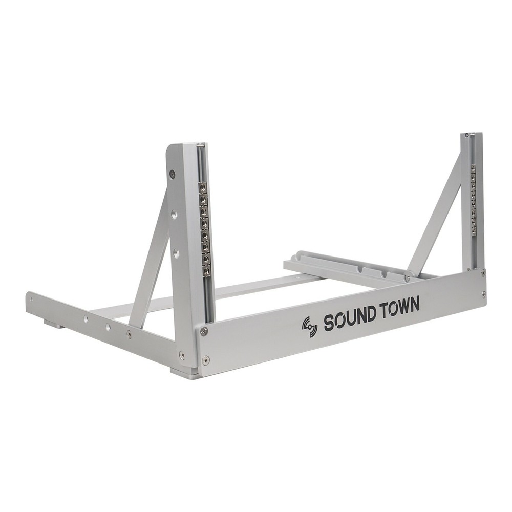OPEN BOX:Sound Town 4U Aluminum 2-Post Desktop Open-Frame Rack (2PF-4A-R)