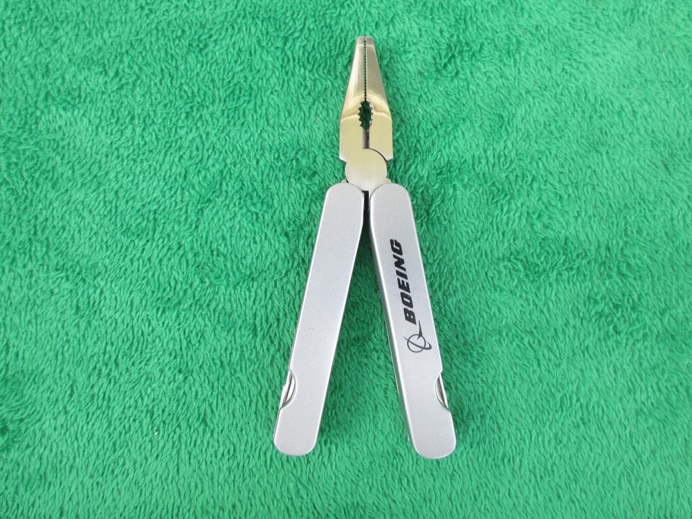 Boeing Logo Multi Tool Folding Knife w/ Sheath