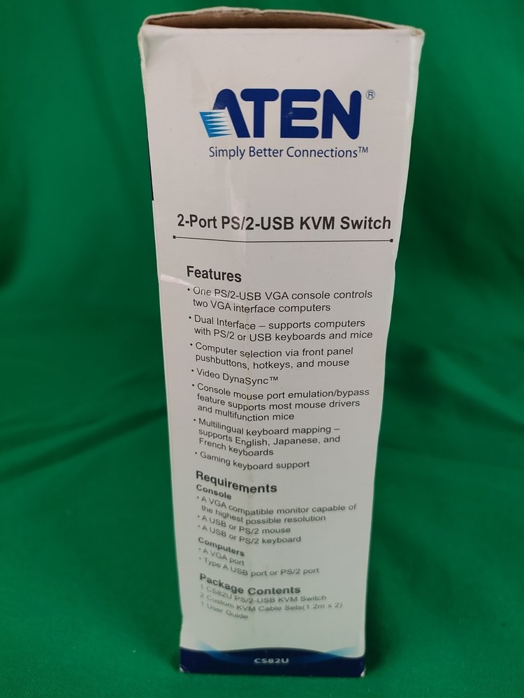 ATEN CS82U 2-Port PS/2-USB KVM Switch