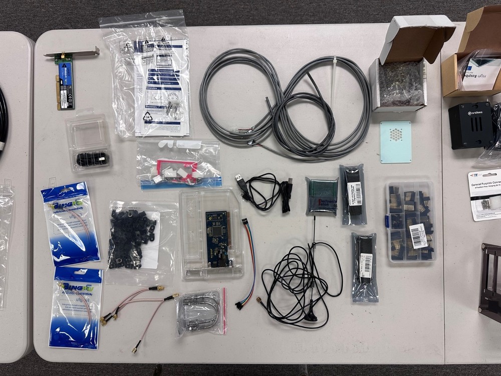 Electronics and parts, left over from projects, 15 lbs of stuff.