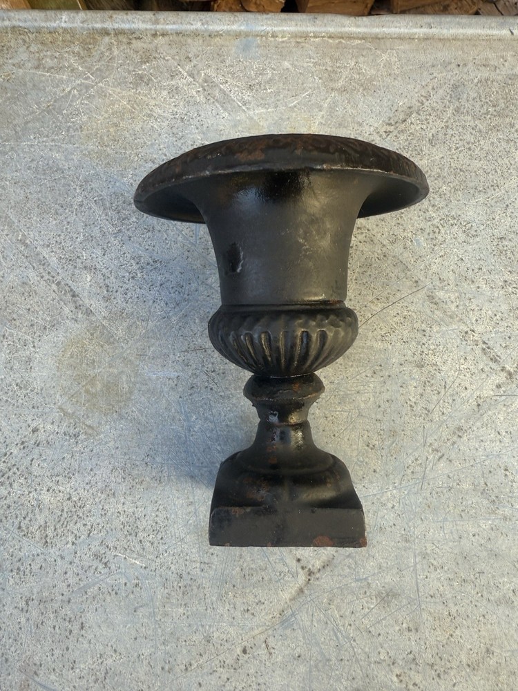 Vintage Cast Iron Urn Planter
