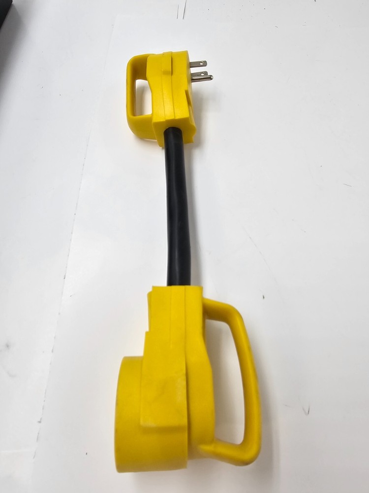 RV Camper Power Electrical Adapter Yellow