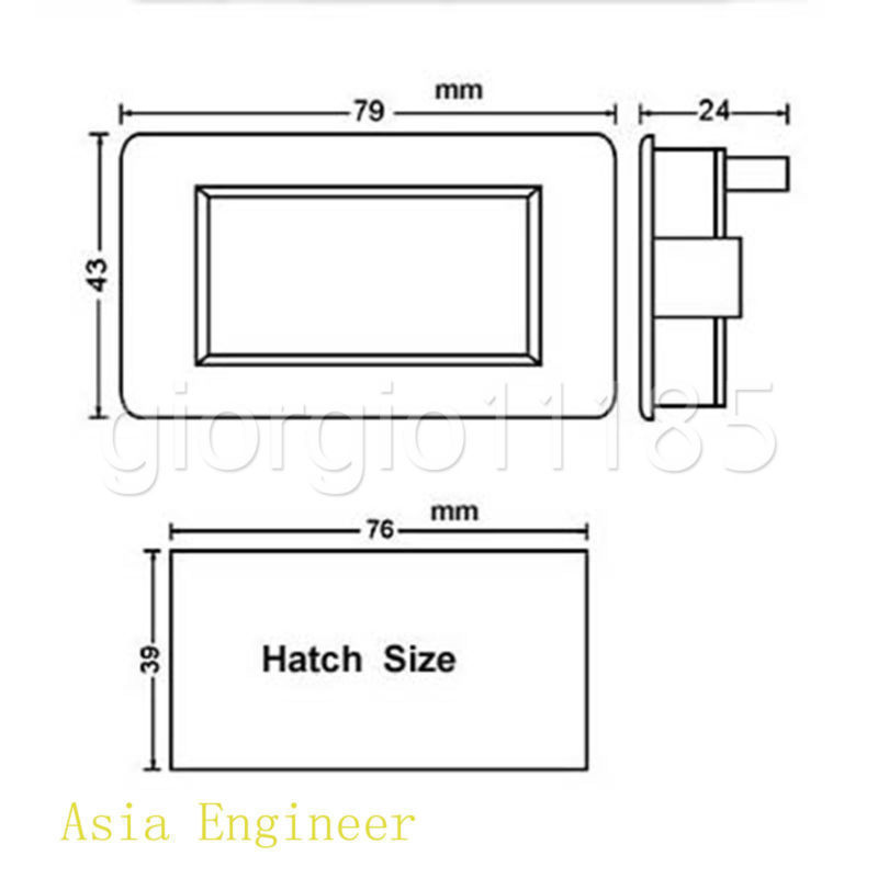 DC 0-199.9V 200V Blue LCD Digital Volt Voltage Panel Meter Voltmeter