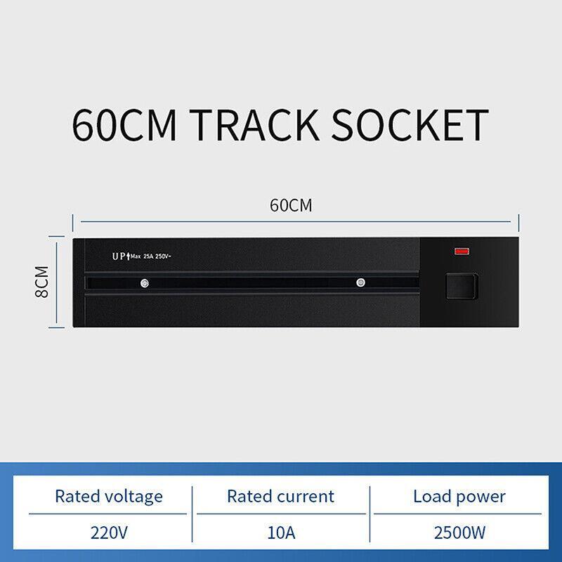 Electrical Outlet Track Socket Kitchen Bedroom Removable Retouch Power Switch