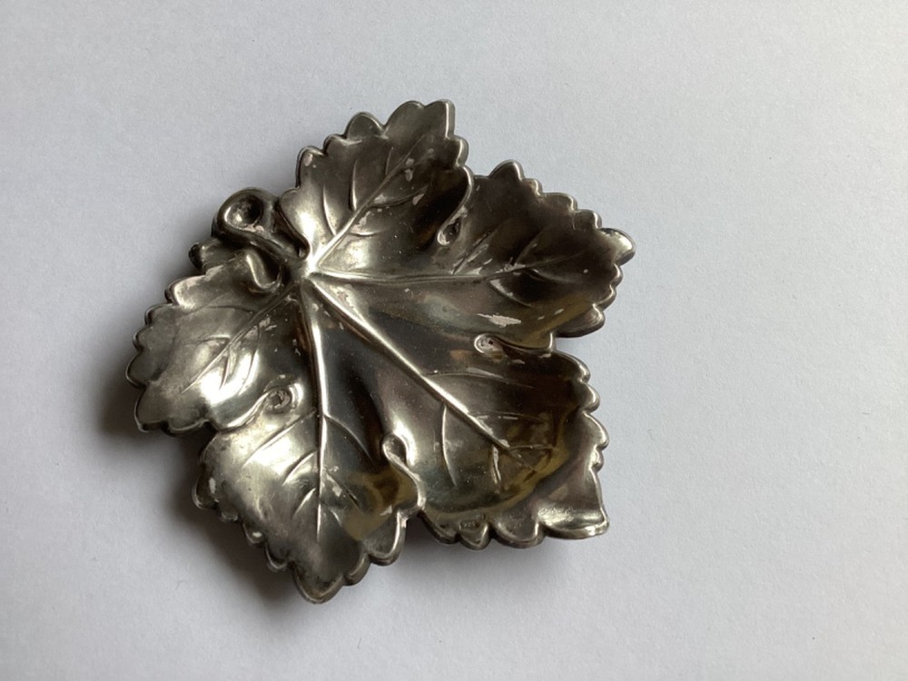 Sterling Silver Leaf Dish by Pedro Duran Spain