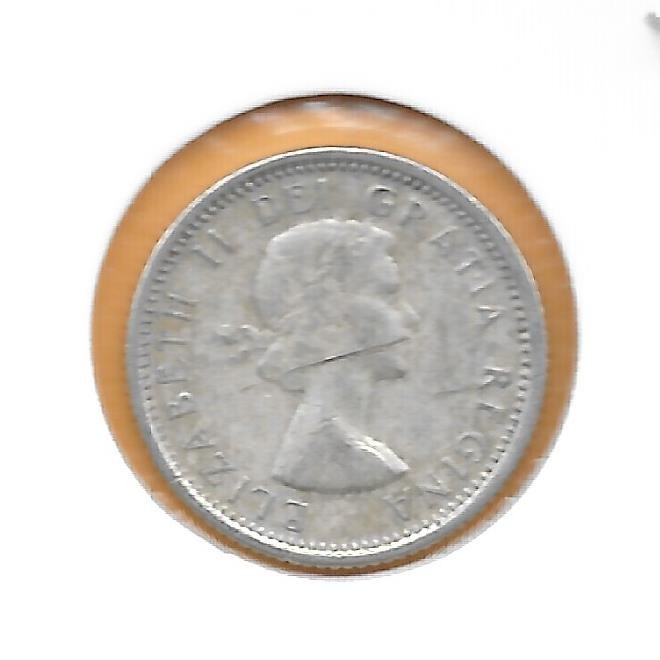 1964 CANADIAN 10 CENTS NICE (SILVER)