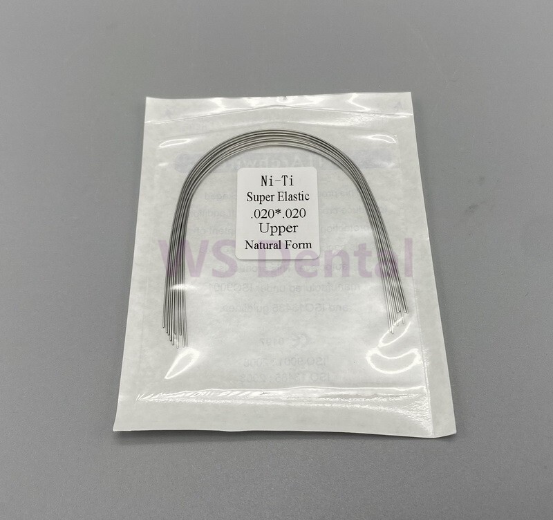 100PCS Dental Orthodontic Niti Arch Wire Super Elastic Natural Round Rectangular