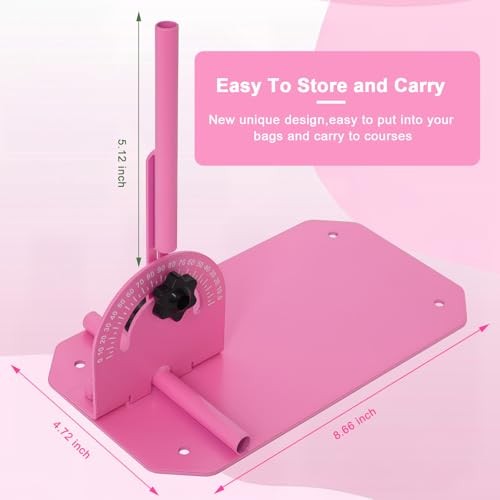 Golf Alignment Stick Holder,Professional Swing Trainer,Pink Golf Swing Plane