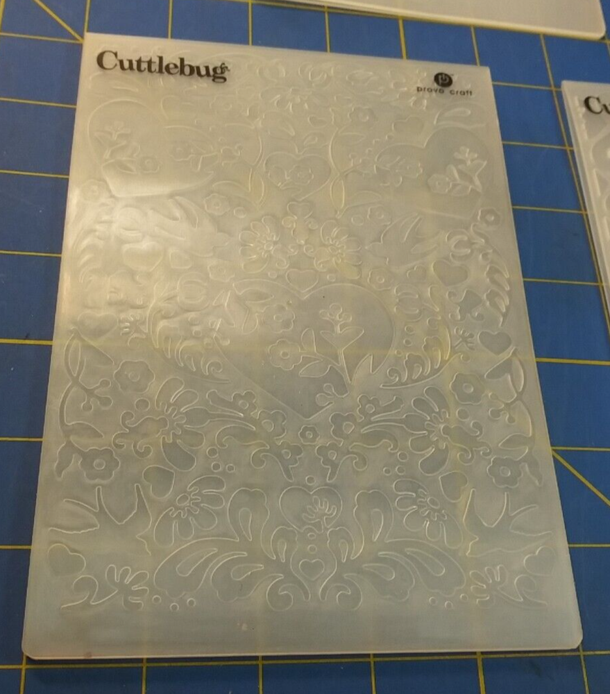 Lot of 3 Cuttlebug Embossing Folders