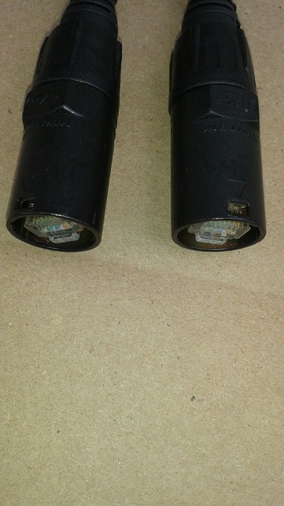 25FT  PRO CAT5E Tactical Shielded w/Neutrik Ethercon RJ45 Digital Audio Cable