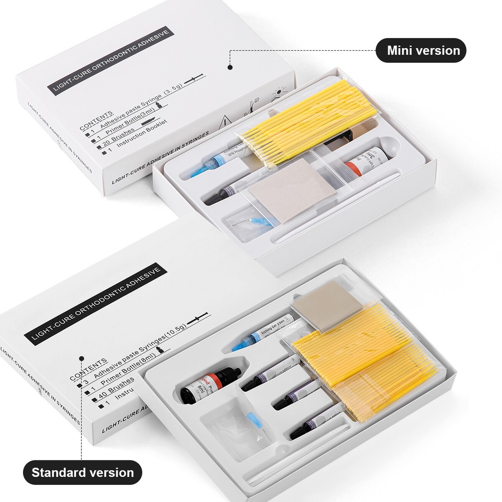 Dental Bracket Bonding Light Cure Adhesive Resin Composite Kit Standard /Mini