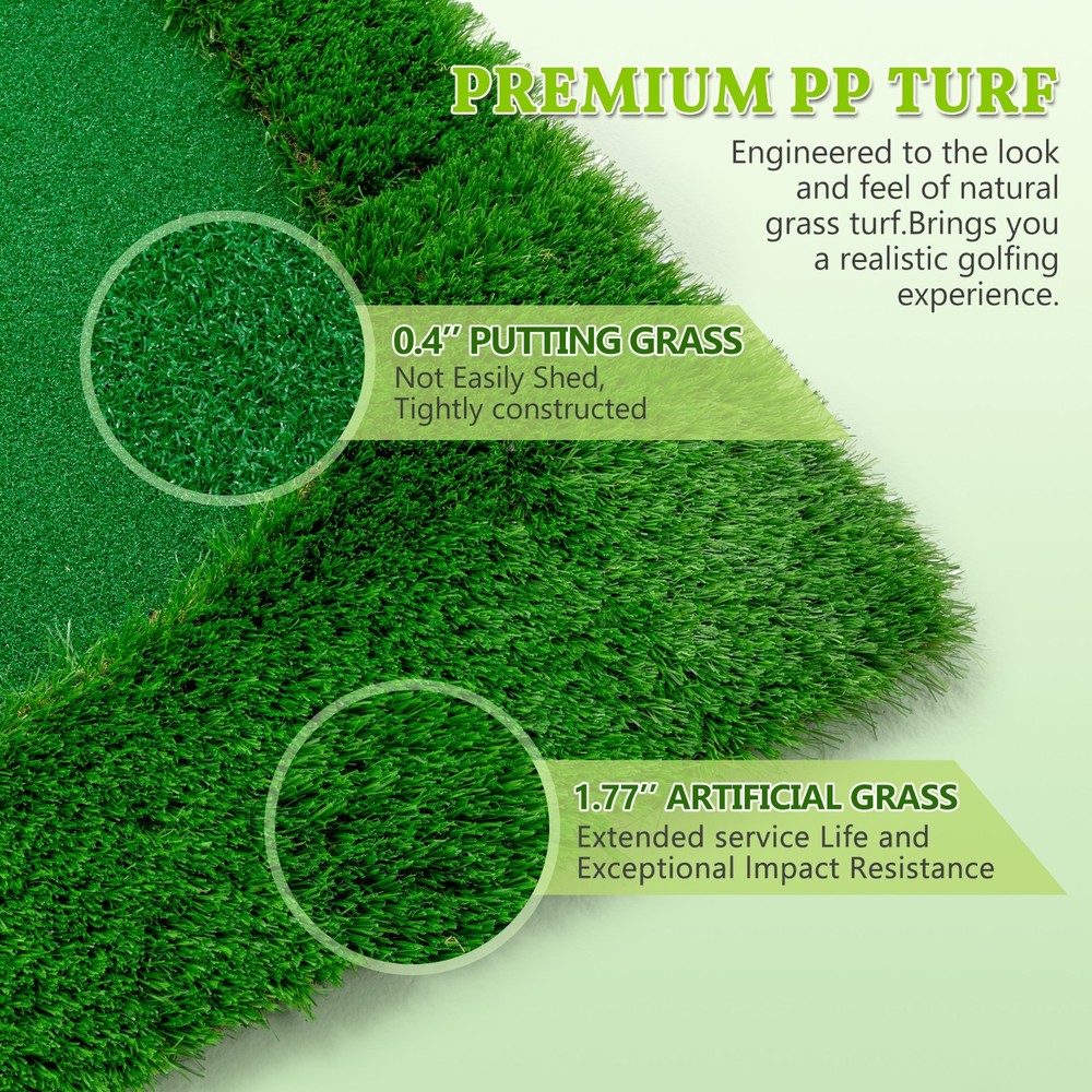 10 x 5 ft. Large Professional Golf Training Mat Swing Putting Green Practice