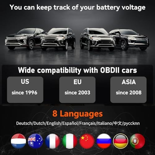 OBD2 Scanner, SC103 Car Code Reader Diagnose Check Engine Light Smog Check