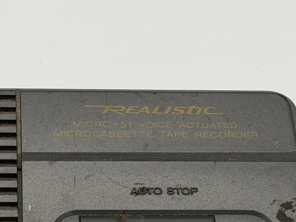 Realistic Micro-51 Voice Actuated Microcassette Tape Recorder 14-1190
