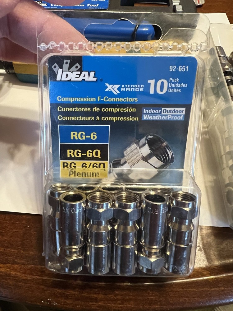 Home Network & Coax Tool Kit – Cable Tester, Compression Tool, F Connectors