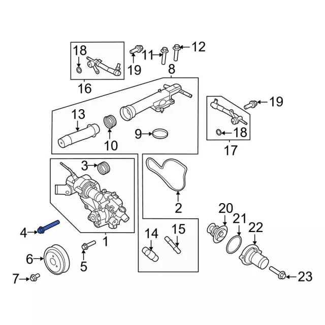 Genuine Ford Engine Intake Manifold Bolt W716736-S437
