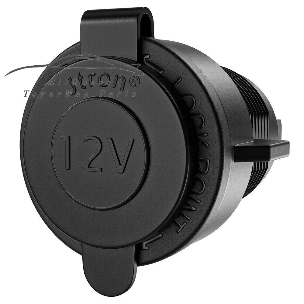 12V Waterproof Car Cigarette Lighter Socket Outlet Charger Power Adapter Plug