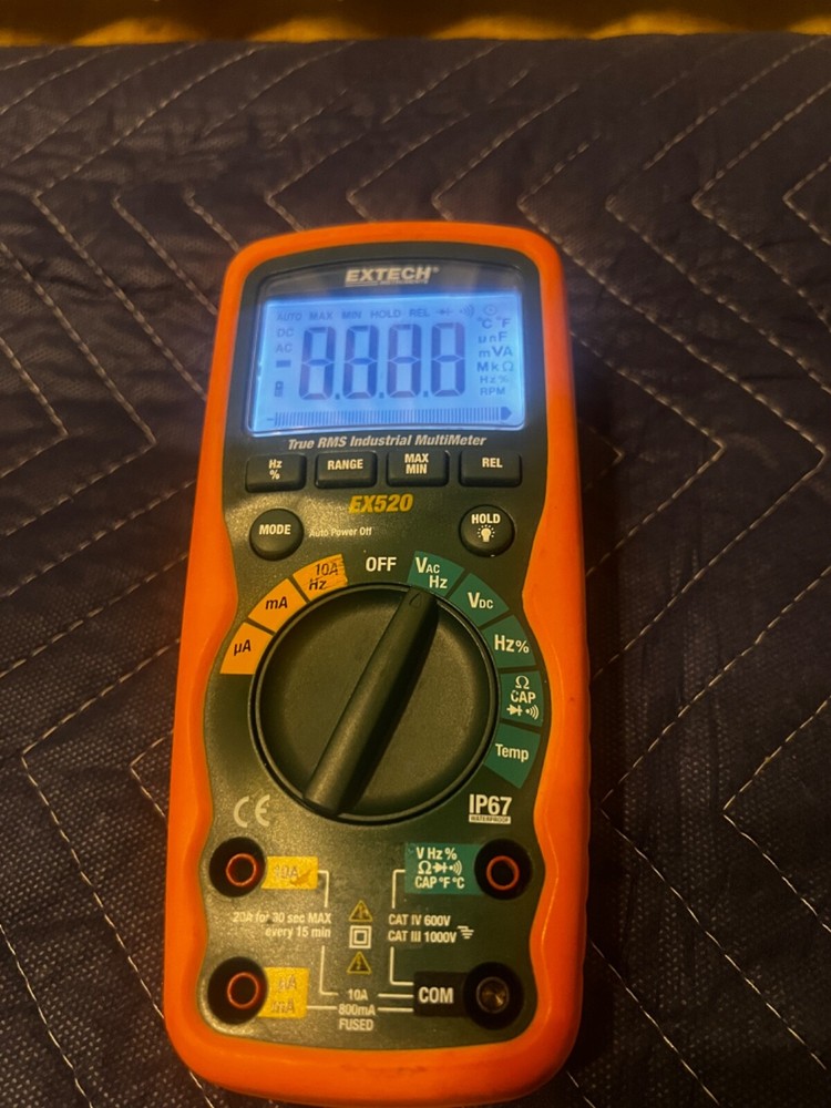 Extech EX520 Heavy Duty Industrial MultiMeter