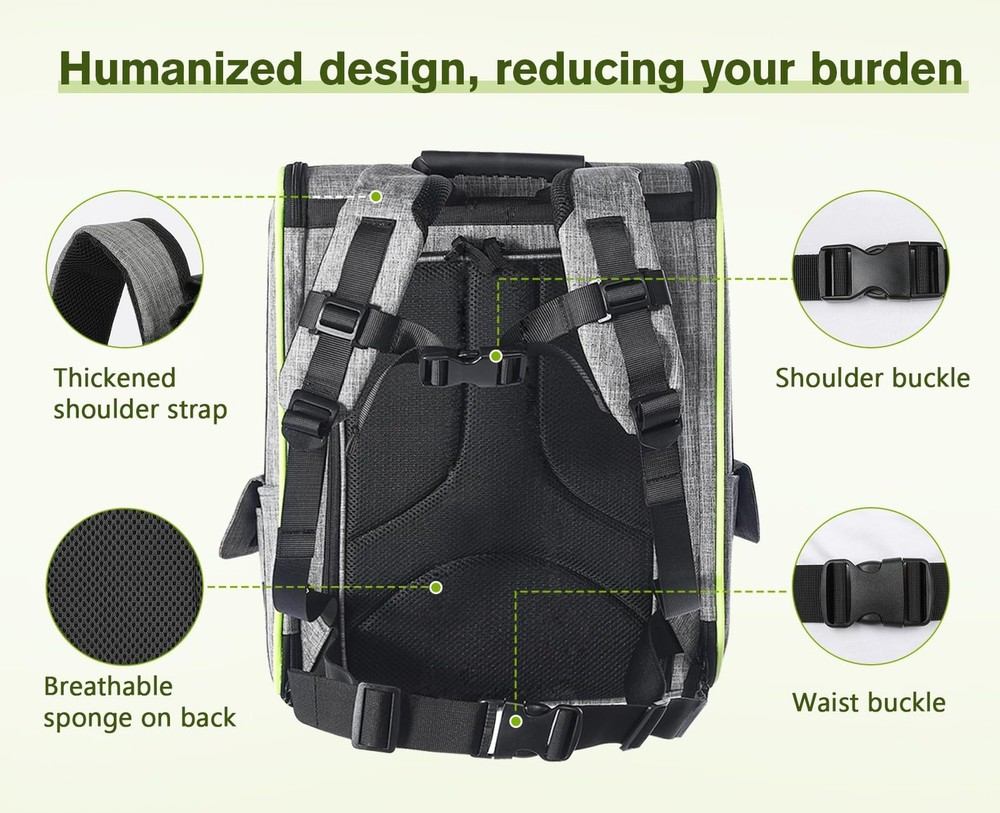Pecute Cat Carrier Backpacks, Expandable Cat Backpack with Breathable Mesh, P...