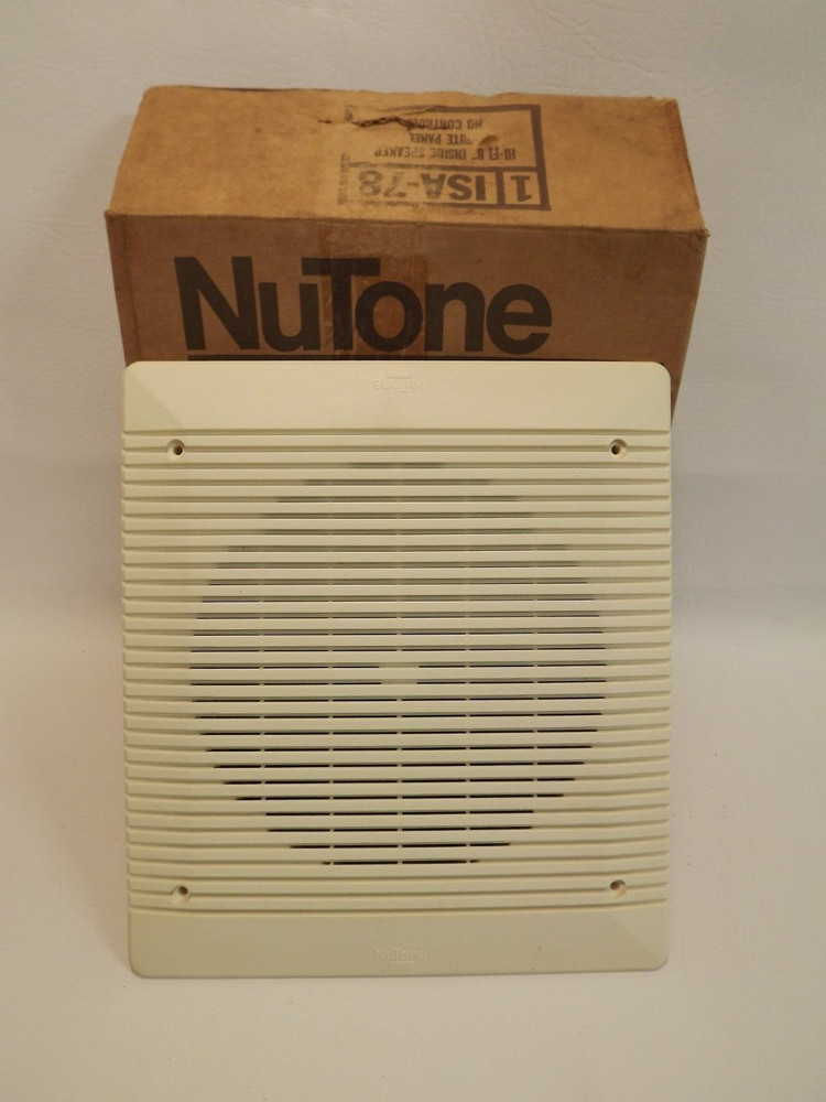 NuTone 8" Hi Fi Inside Speaker Without Controls IS-78 White