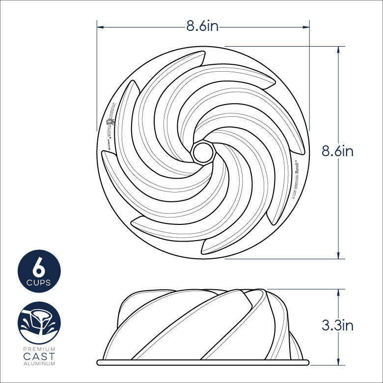 Nordic Ware 6 Cup Heritage Bundt® Pan