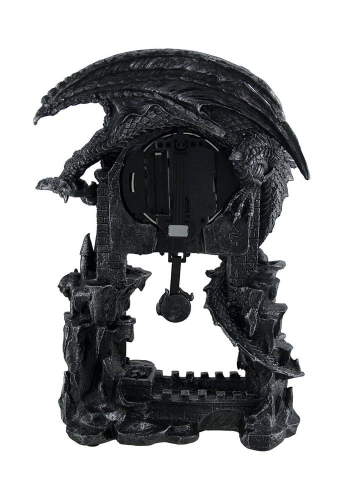 Scratch & Dent Evil Dragon Pentagram Pendulum Mantel Clock