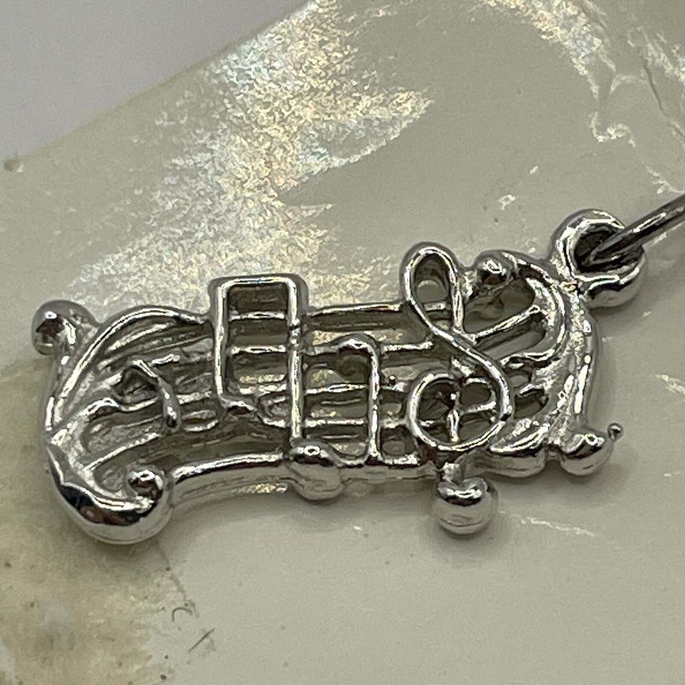 Sterling Music Bar Musical Notes Charm
