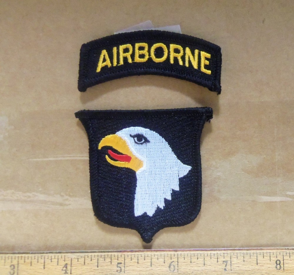 US Army - 101st Airborne Embroidered 2 Patch Set