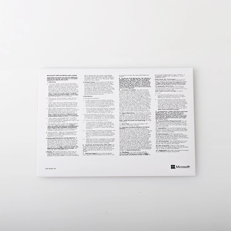 Windows SERVER Standard 2019 - 16 Core - Con DVD E Stick - ORIGINALE ! ENG