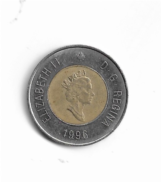 Canada - $2 Coin - 1996 - With Queen Elizabeth