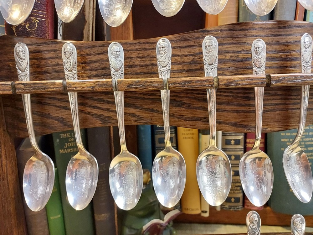 Presidential Spoons And Rack