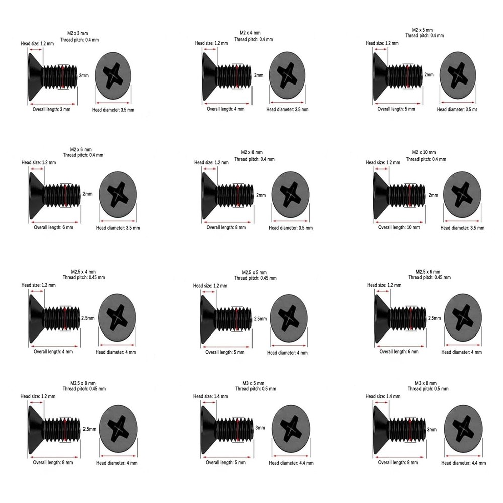 Laptop Screws Assortment 240 Pieces Eowpower
