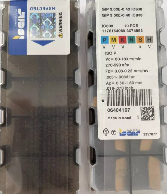 10 PCS  ORIGINAL  INSERTS GIP3.00E-0.40 IC808