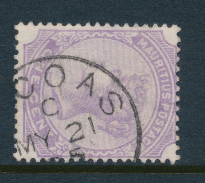 MAURITIUS, Q Victoria Postmark VACOAS