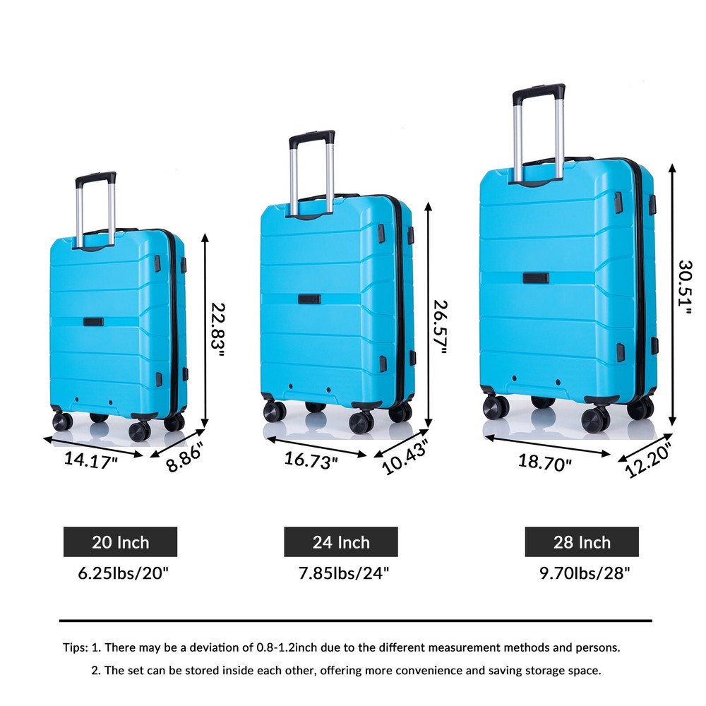 Hardshell Suitcase Spinner Wheels Luggage Sets Lightweight Suitcase TSA Lock