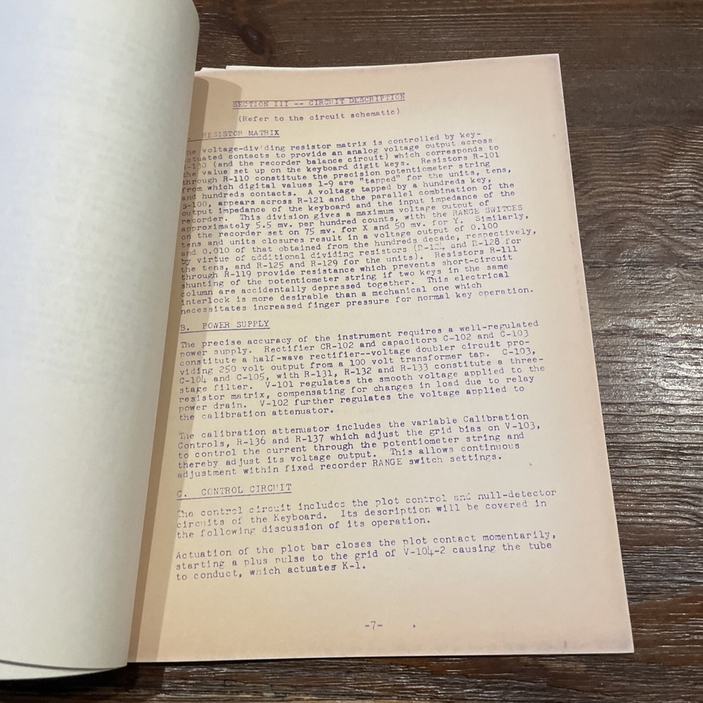 HP 40A Keyboard Point-Plotter Operating & Service Manual 1956