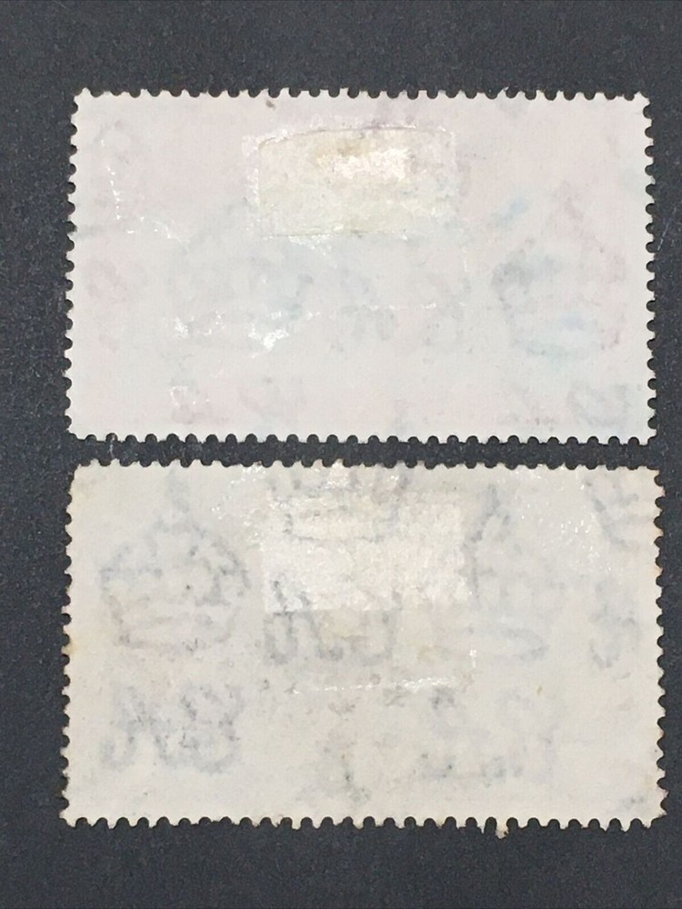 British Gibraltar Stamp # 116a & #117a Used Excellent Centering $325